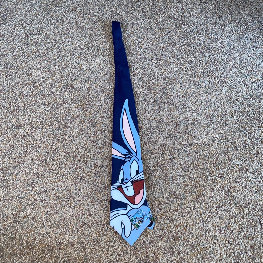 Looney Tunes BUGS BUNNY Men's Tie 1997 Stamp Collection Necktie